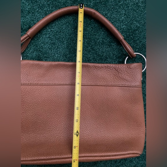 Faiez brown pebble leather purse - Picture 11 of 14